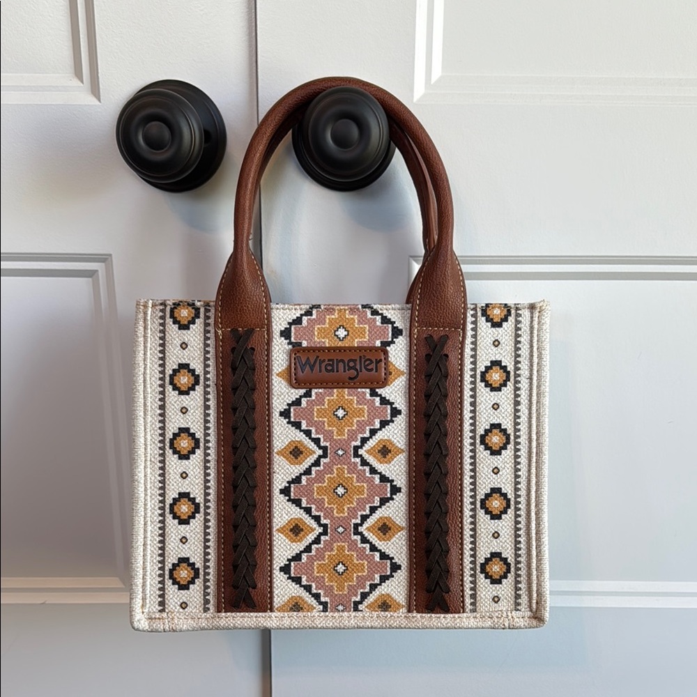 Wrangler Brown and Cream Patterned Women's Bag